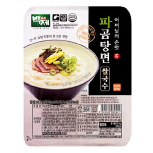 백제 쌀국수 파곰탕면 93.5gx12개, 93.5g, 12개