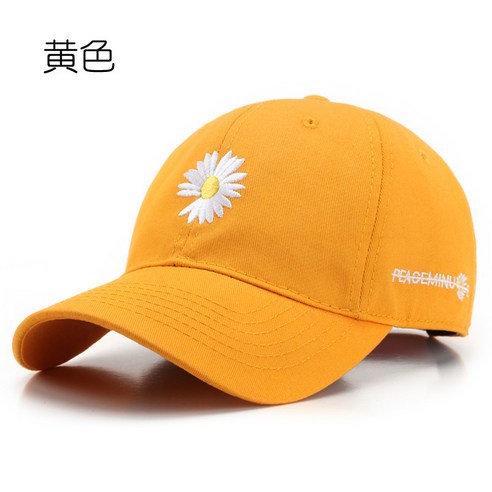새로운 모자 한국어 스타일 모든 일치 면화 데이지 꽃 모자 오른쪽 Gd Zhilong 같은 스타일 데님 유행 남자 야구 모자
