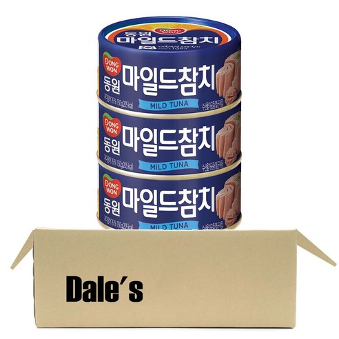 동원 마일드 참치, 150g, 3개