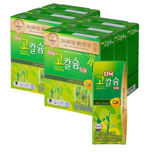 삼육두유 고단백 고칼슘두유, 190ml, 96팩