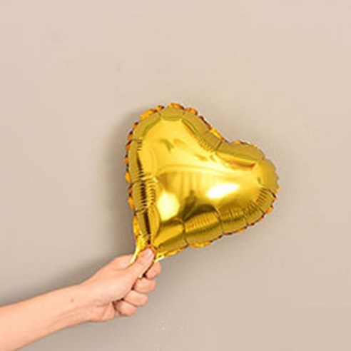 파티복닷컴 모양풍선 10개입, 31.하트 골드 25.4cm