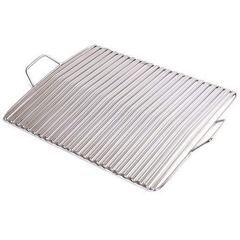 33.7cm x 26.3cm 세척된 스텐석쇠 삼겹살그릴 삼겹살불판 M3, 1개, W33.7cm x D26.3cmxH3.5cm 바베큐그릴