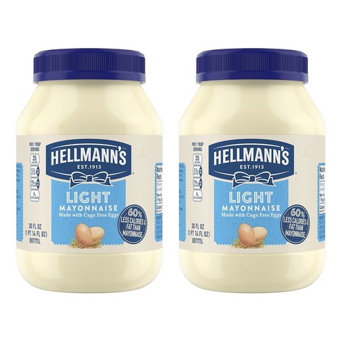 헬만스 Light Mayonnaise, 887ml, 2개