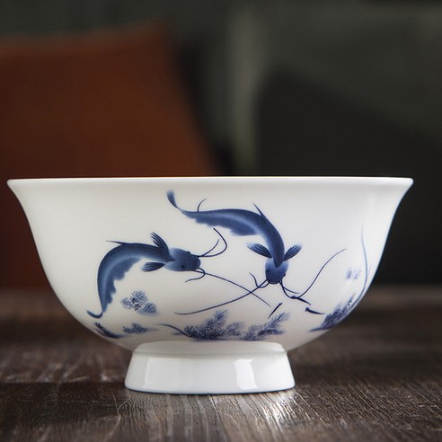 4.5 인치 Jingdezhen 뼈 중국 세라믹 그릇 드래곤 패턴 식기 빈티지 중국 국수 디저트 식기 주방 악세사리, B