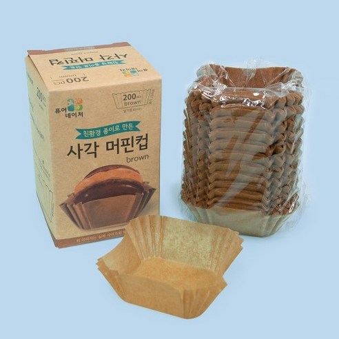 유산지컵 노르딕사각 KP 45x45mm [200ea], 200ea(개당 14.25원), 200개