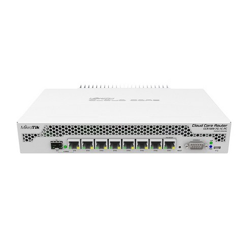 MikroTik CCR1009-7G-1C-PC VPN라우터 방화벽라우터 8포트 1SFP, 1개