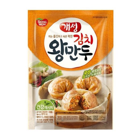 동원 개성 김치왕만두 2.24kg x 2봉, 4개, 상세 설명 참조