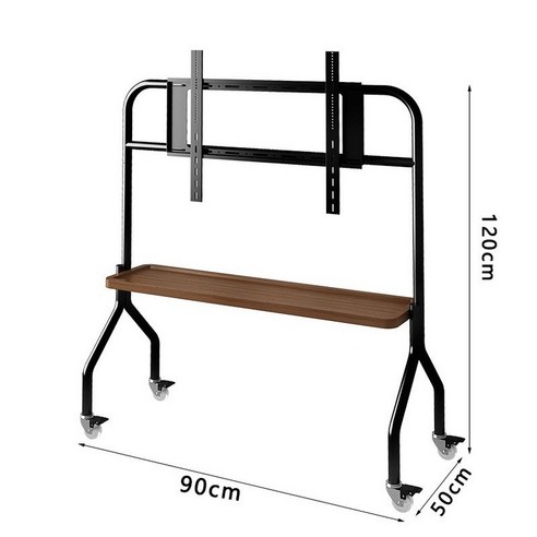 티비거치대 TV스탠드 대형 거치대 모니터암 이동식 브라켓 벽걸이 무타공 TV거치대, B. 단층 흰색 단철 선반