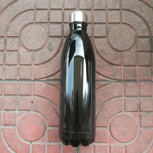 보온컵 이중운동 주전자병 304 스테인리스강 볼링컵, 라이트 블랙 1000ML, .