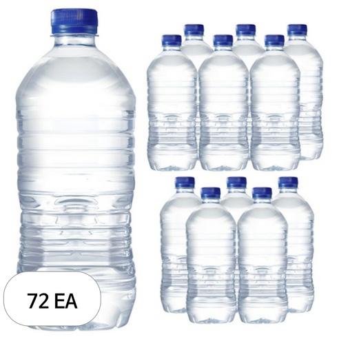 에브리데이산수(가벼운샘) 무라벨 생수 1L 12병, 72개