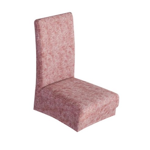 높은 의자를 위한 현대 뻗기 식사 의자 덮개 빨 수 있는 연약한 Slipcovers, 레드 브라운, 폴리 에스터 실크