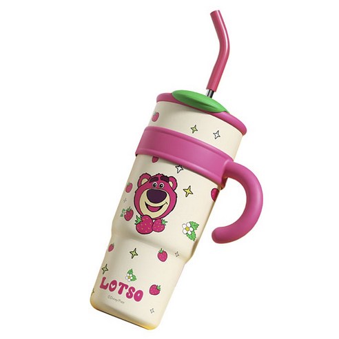 산리오 스테인리스 대용량 보온 텀블러, 스트로베리 베어, 1200ml, 1개