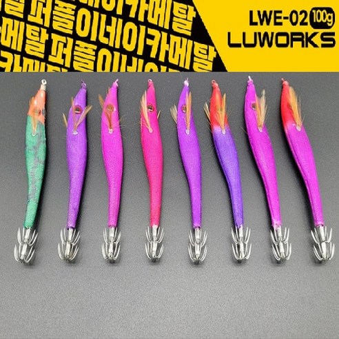 [루웍스] LWE-02 퍼플이네 이카메탈 80g 100g 한치 이카, 08