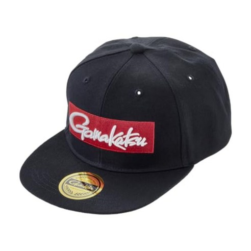 가마가츠 모자 플랫 블랙마린 피싱 캡 L 사이즈, 블랙