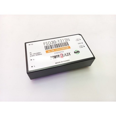 파워프라자 FSD30-1212N DC12V 1.25A 듀얼 / 국산 ACDC컨버터 AC-DC CONVERTER POWERPLAZA - 인버터/컨버터 | 쿠팡