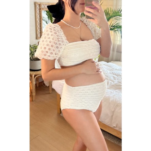 릴리 플라워 비키니: D라인을 위한 사랑스러운 선택, 태교 여행 필수템