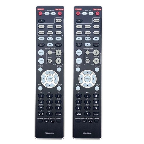 노 브랜드 2Pcs RC004PMCD 원격 제어 Marantz CD 플레이어 RC002PMCD RC001PMCD C에 대한 제어 교체, 리모콘