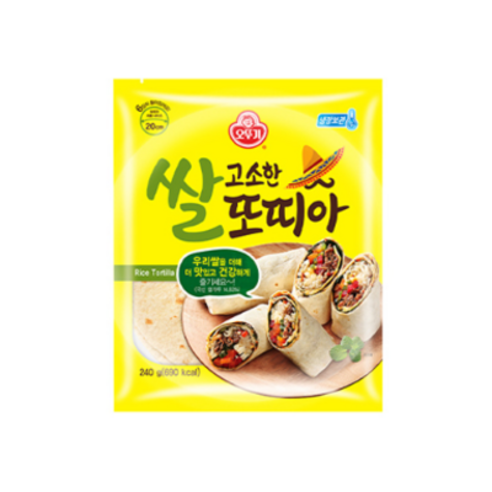 오뚜기 고소한 쌀 또띠아 240g, 17개