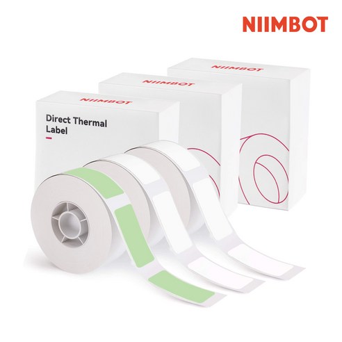 시노링크 프리픽 라벨지 세트 NIIMBOT D11 D110 D101 H1S 님봇 라벨프린터 전용, C05. 화이트x2복합 [3롤세트], 1개