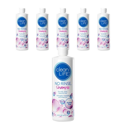 노린스 헹구지 않는 샴푸, 473.1ml, 6개