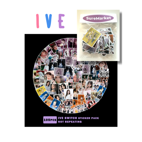[슈어마켓] 아이브(IVE) 도무송 스티커_비공굿 굿즈, 04. 스위치