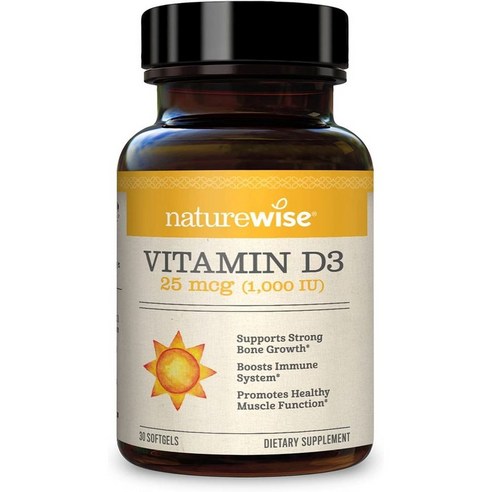 naturewise 비타민D3 25mcg 1000iu 소프트젤 30개입, 상세참조, 30정, 1개 - 영양제 | 쿠팡