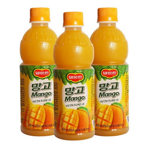 델몬트 망고주스 400ml, 20개