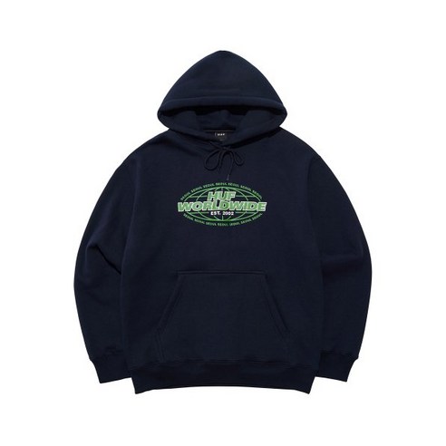 허프 SEOUL PULLOVER 후드 후디 [NAVY]