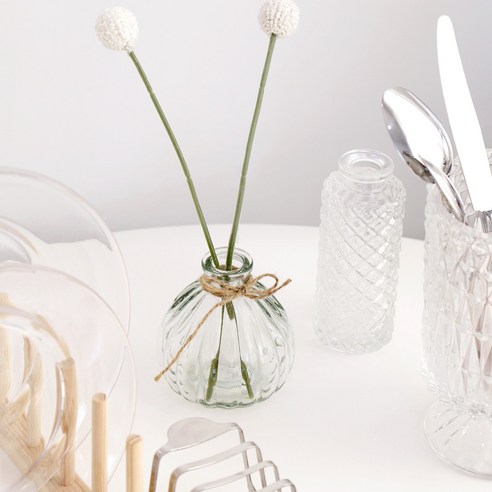 우아한 매력과 다목적성을 갖춘 미니 펌킨 유리 꽃병