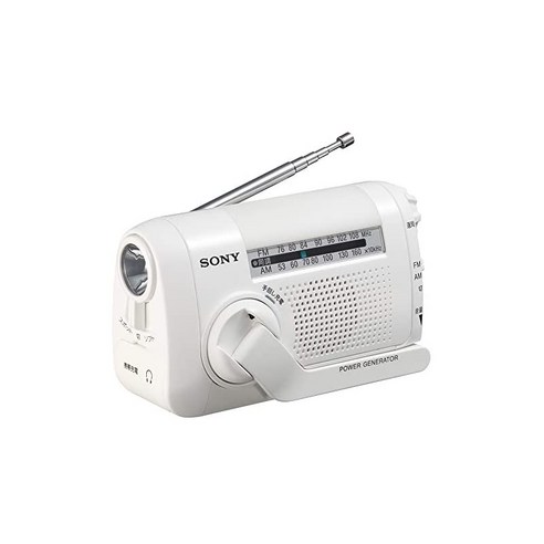소니 휴대용 라디오 ICF-B09: FM/AM/와이드 FM 지원 수동 충전 대응 화이트 ICF-B09 W, 자세한 내용은 참조, 자세한 내용은 참조