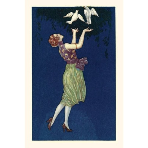 (영문도서) Vintage Journal Woman Releasing Doves Paperback, Found Image Press, English, 9781669522775