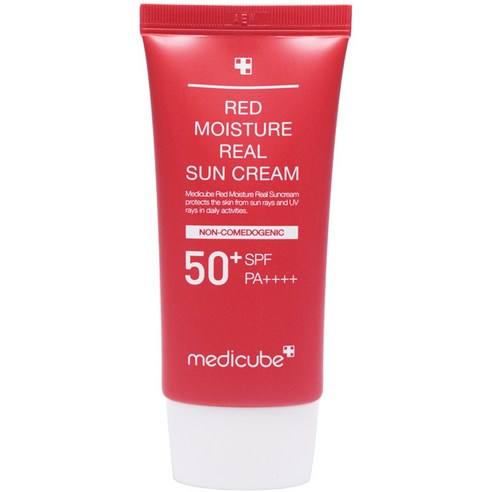 민감성 여드름 피부 메디큐브 레드 모이스처 리얼 선크림 50ml 인기템