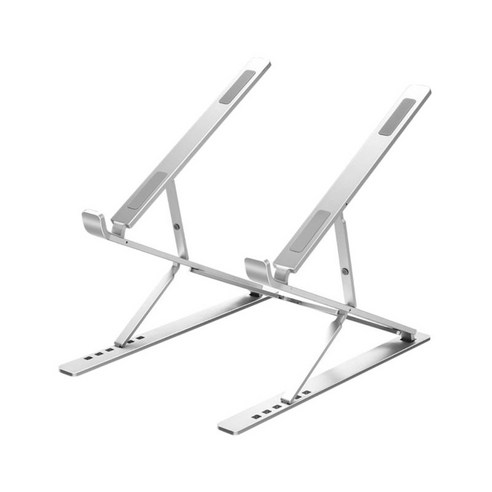 노트북 태블릿 스탠드 노트북 라이저 홀더 인체 공학적, 실버, 290x200x25mm, 알루미늄 합금