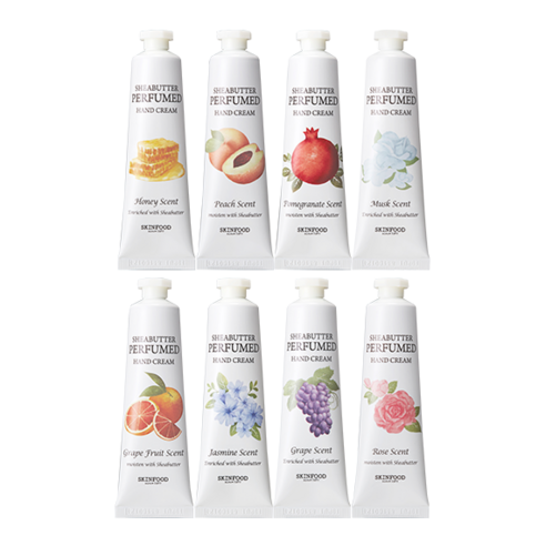 skin food 스킨푸드 시어버터 퍼퓸드 핸드크림30ml 1+1 4+4 수분 향기 촉촉한 핸드크림, 자몽