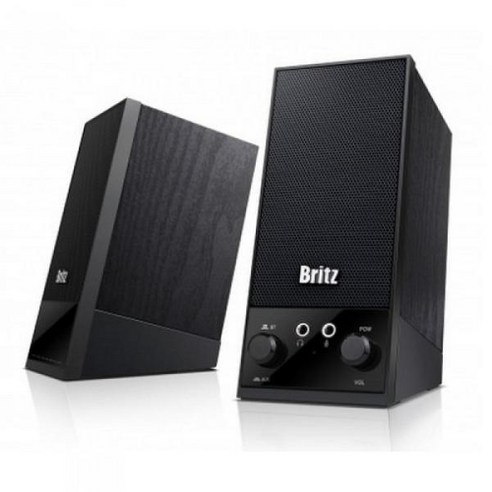 브리츠 2채널 블루투스 PC용 스피커, (bz-sl7 bluetooth), 블랙