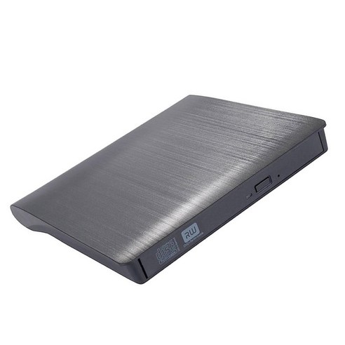 노트북용 휴대용 외장형 DVD 플레이어 CD 플레이어, 대략. 147x142x19mm, 스페이스 그레이, ABS 플라스틱