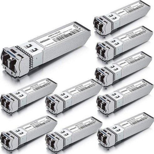 10Gtek 10GBase-LR SFP 트랜시버 10G 1310nm SMF 싱글모드 광섬유 모듈 10km Cisco SFP-10G-LR Meraki MA-SFP-10GB, SMF, 1.4km_X10