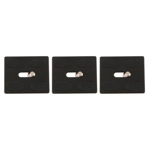 사진 및 비디오 녹음을위한 3x Professional Quick Release Plate QAL-50, {"사이즈":"50x42mm"}, {"색상":"블랙"}, {"수건소재":"금속"}