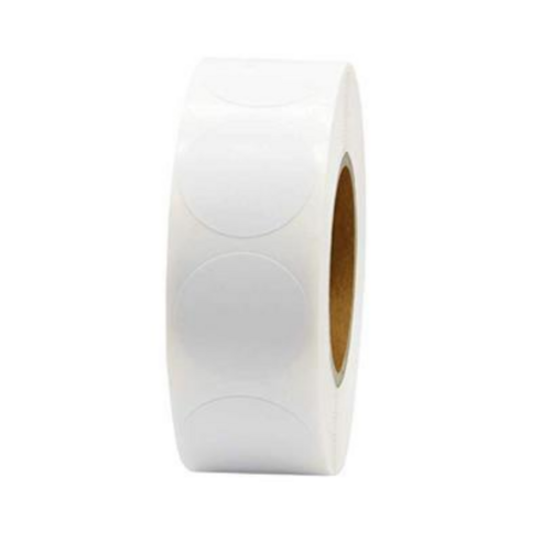 원형 칼라 스티커 8색 2.5cm /1000ps, 1개, 화이트/1000P
