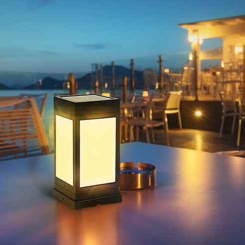 태양광정원등 태양광 카페등 태양열 문주등 인테리어등 LED조명 야외태양광조명, 2세대 100size 카페등_데크형(노란빛)