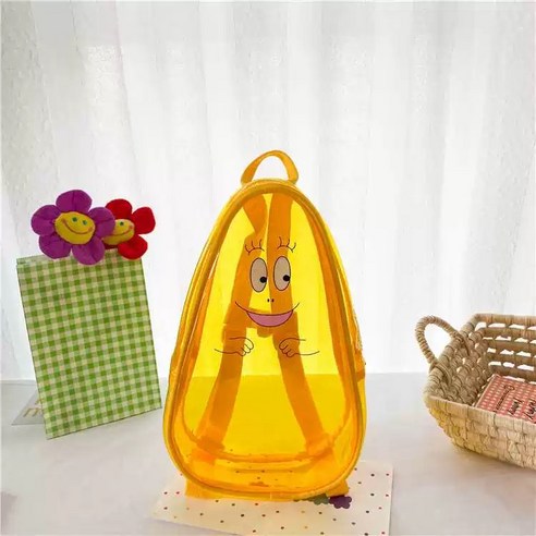 사랑스러운 디자인과 뛰어난 실용성을 겸비한 [블랙체리] 아동용 PVC 백팩!