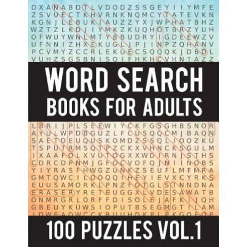 (영문도서) Word Search Books For Adults: 100 Word Search Puzzles - (Word Search Large Print) - Activity ... Paperback, Independently Published, English, 9781983237515