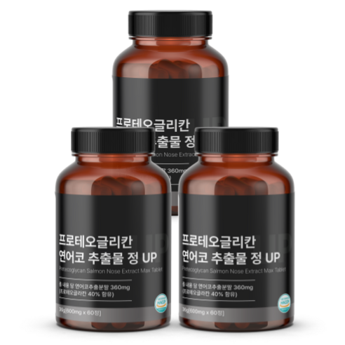 라이크잇 프로테오글리칸 연어코연골추출물 600mg 프리테오글리칸 식약처인증 HACCP, 1개, 60정