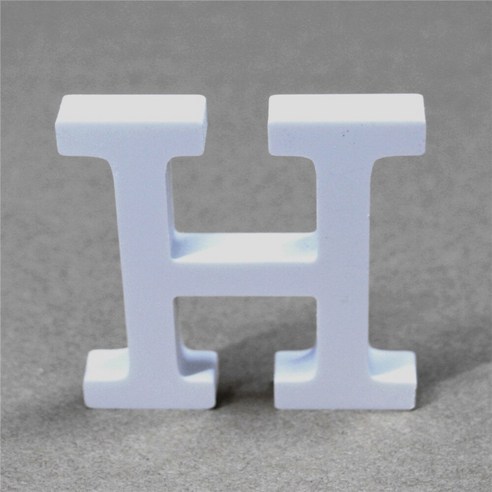 DIY 20cm 서 나무 나무 편지 흰색 알파벳 결혼식 생일 파티 홈 장식 맞춤 이름 디자인, Hight20cmThick12mm, H