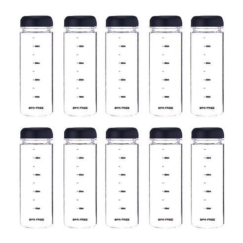 마이보틀 트라이탄 눈금 내열물병 10p 350ml 500ml, 블랙