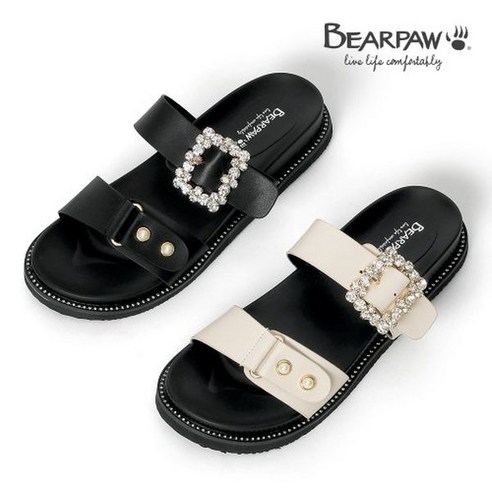 베어파우(BEARPAW) ANISHA 애니샤 큐빅슬리퍼 K2739OB-W 2종