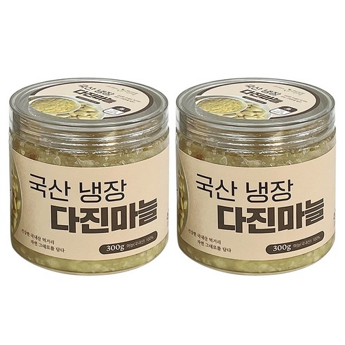 국내산 마늘 냉장 다진마늘 간마늘 당일제조, 300g, 1개