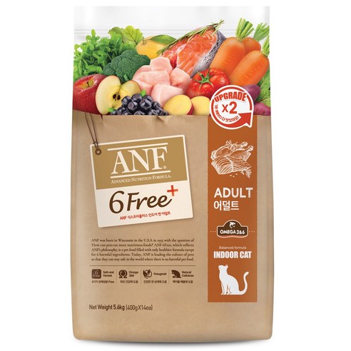 ANF 6Free 캣 고양이사료 5.6kg, 어덜트, 1개