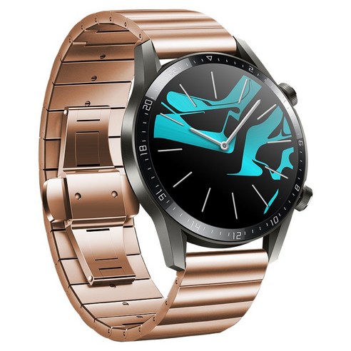 삼성 갤럭시 워치 4 용 스테인레스 스틸 밴드 클래식 46mm 42mm 20mm 22mm 스트랩 갤럭시 워치 4 44mm 40mm, Gold, Watch 4 Classic 42mm