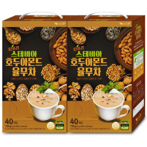 '스테비아 호두아몬드 율무차 40T 총80T' 최저가 검색, 최저가 18,870원 - 할인 알림